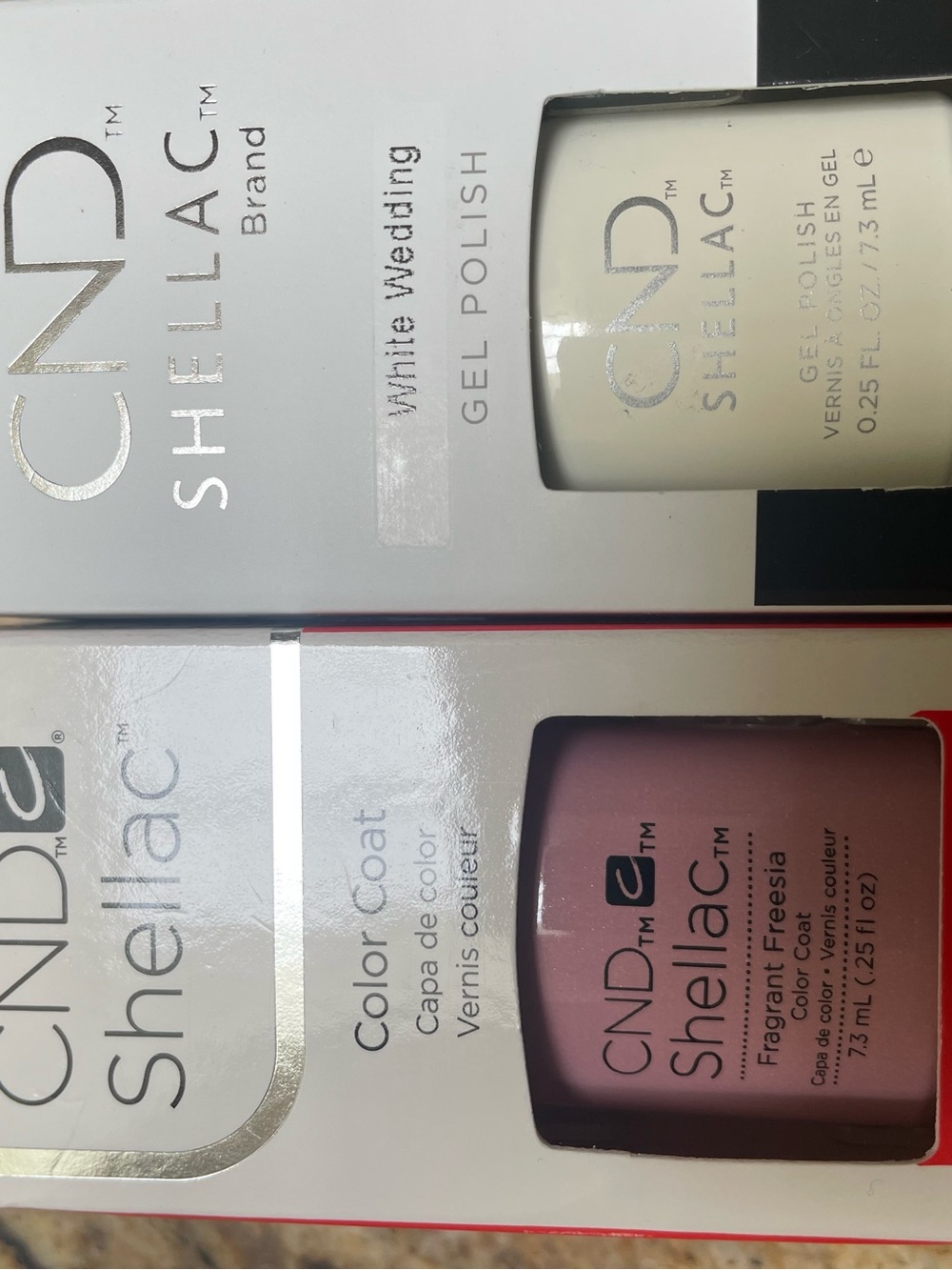 CND Shellac Gel Polish Duo - White Wedding & Fragrant Freesia